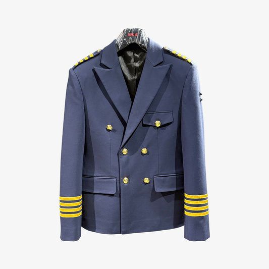 Navy Blue Uniform-Style Blazer