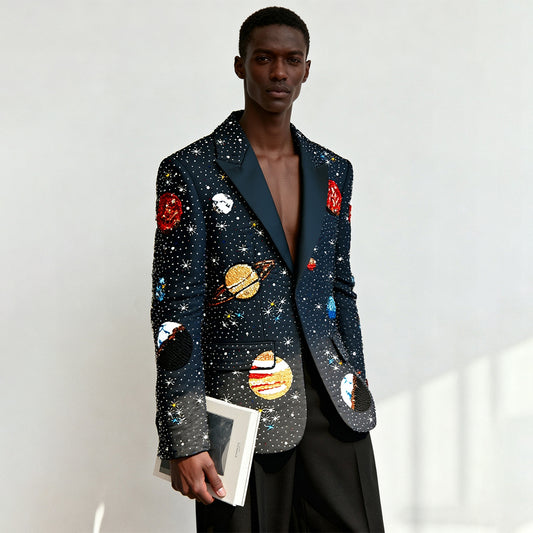 Heavywork Handcrafted Galaxy Diamond-Studded Suit
